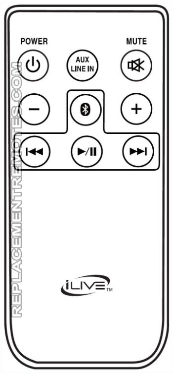 Buy iLive REM-ITB037 REMITB037 Sound Bar System Remote Control