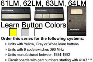 Buy Liftmaster 61lm Dip Switch Style 390mhz Garage Door Opener