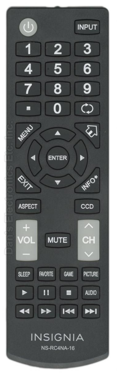 Electronics Remote Controls Remote for Insignia TV NS-55D420MX18 ...