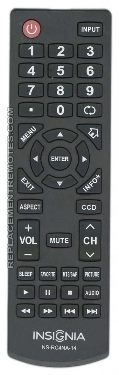 Buy Insignia Ns Rc4na 16 Nsrc4na16 Tv Remote Control