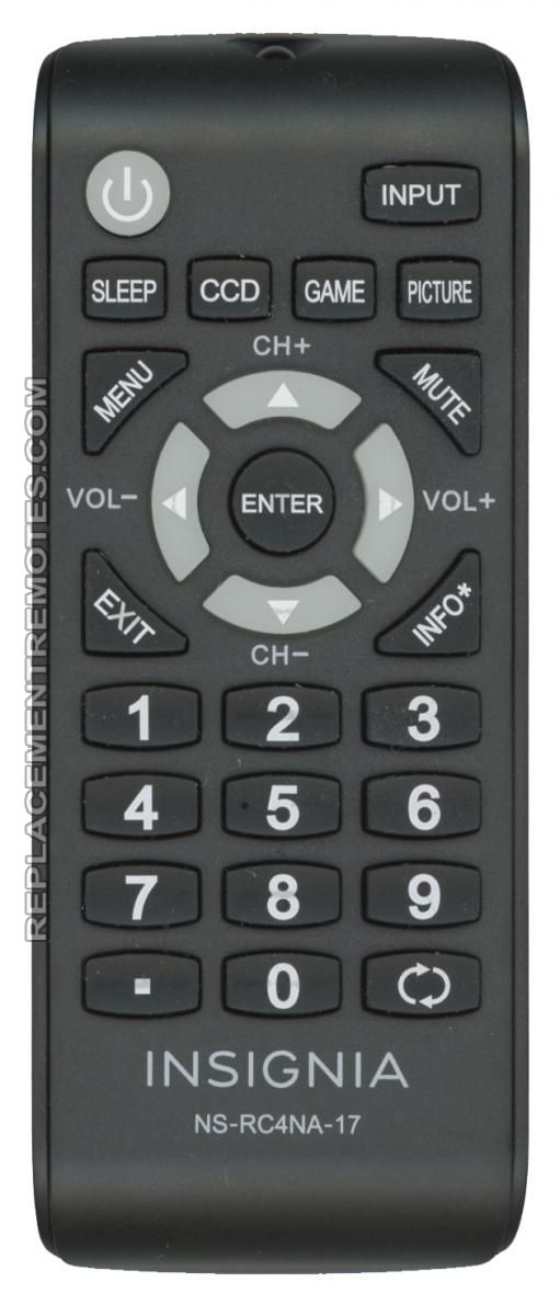 insignia tv remote control