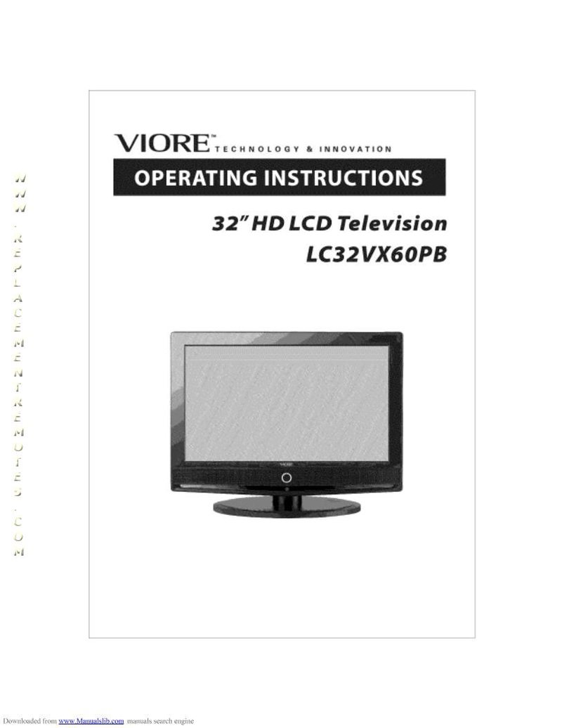 VIORE LC32VX60PBOM Operating Manual