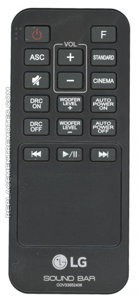 Skrøbelig Trivial Udpakning Buy LG COV33552406 Sound Bar System Sound Bar Remote Control