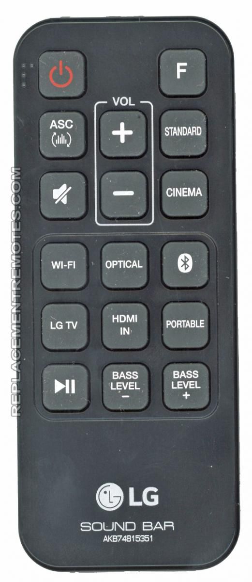 Buy LG AKB74815351 Sound Bar System Remote Control
