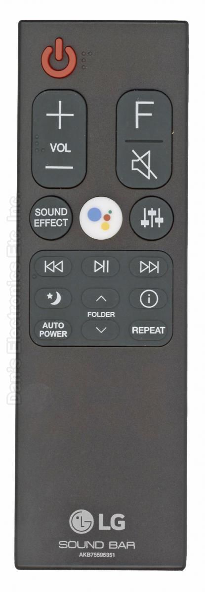 Buy LG AKB75595351 Bar System Sound Bar Remote Control