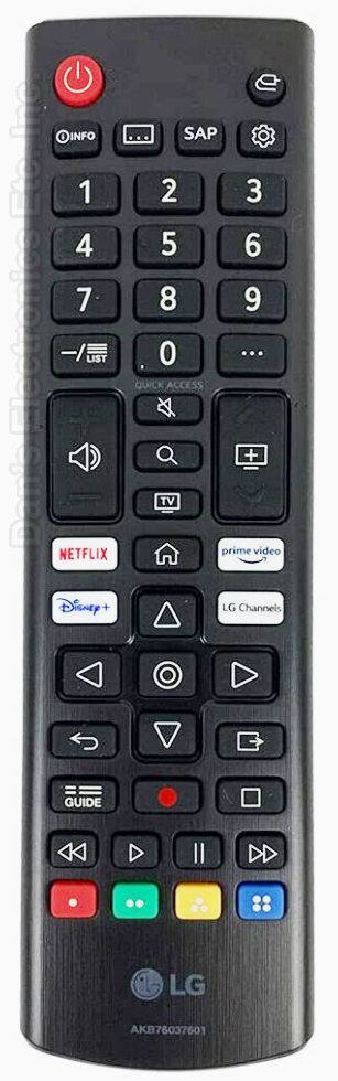 LG AKB76037601 TV TV Remote Control