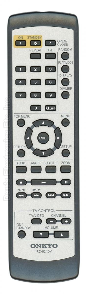 ONKYO RC524DV DVD Remote Control