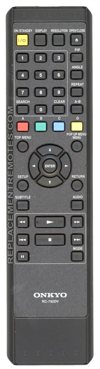 ONKYO RC792DV Blu-ray Remote Control
