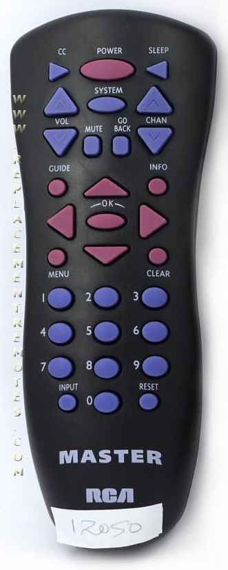 RCA CRK17TD1 Master TV Remote Control