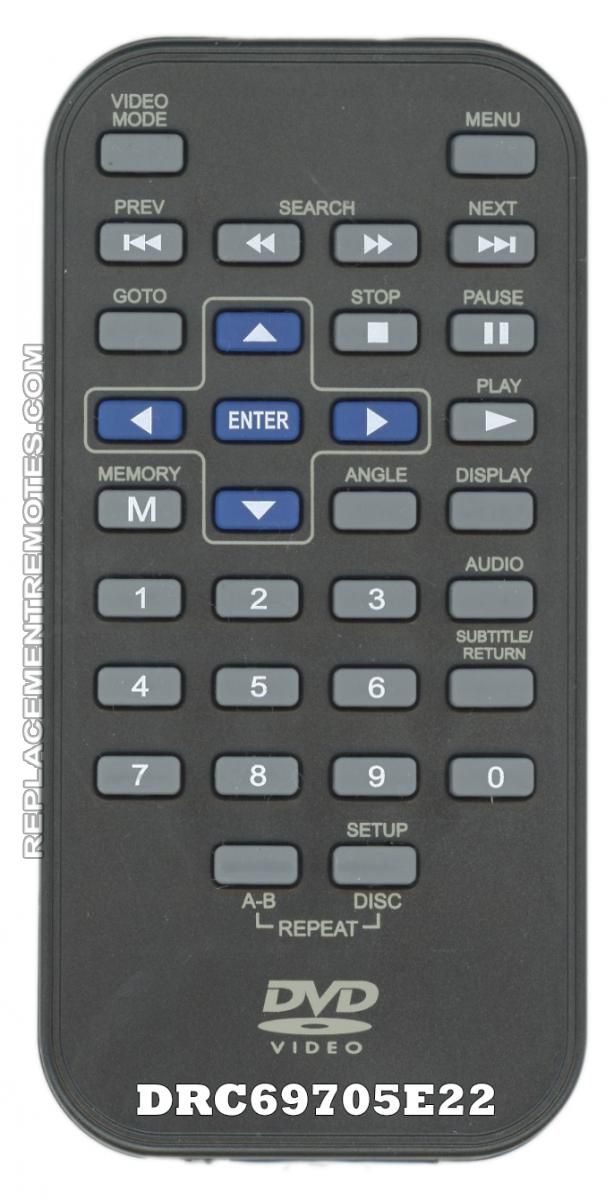 Buy RCA DRC69705E22 Portable DVD Player Remote Control