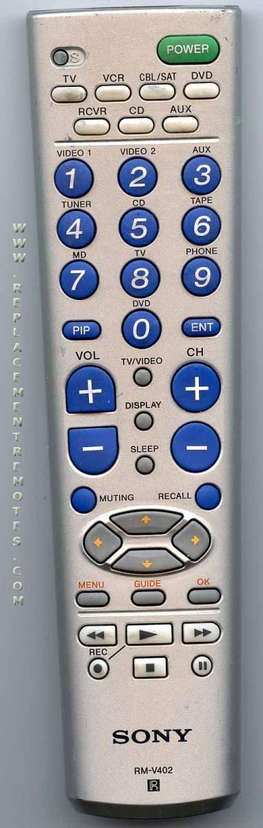 SONY RMV402 Advanced Universal Remote Control
