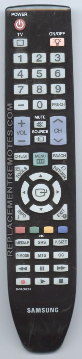 SAMSUNG BN5900852A TV Remote Control