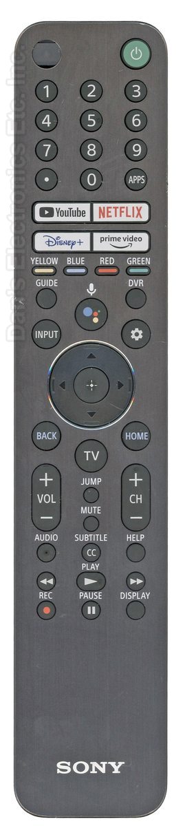 Replacement RMF-TX621U Smart Voice Bluetooth TV Remote – For Sony XR65A90J – With Backlight