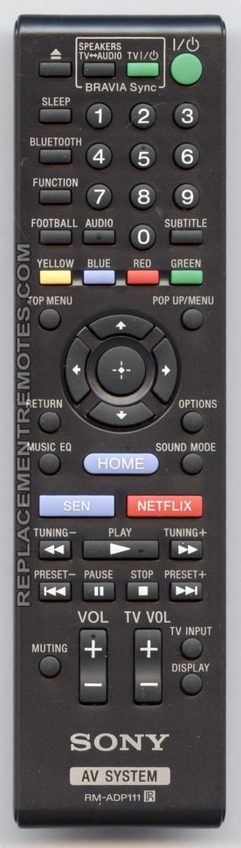 Remote Control For Sony HBD-N790W HBD-T39 HBD-E3100 Blu-ray Home Theater System 