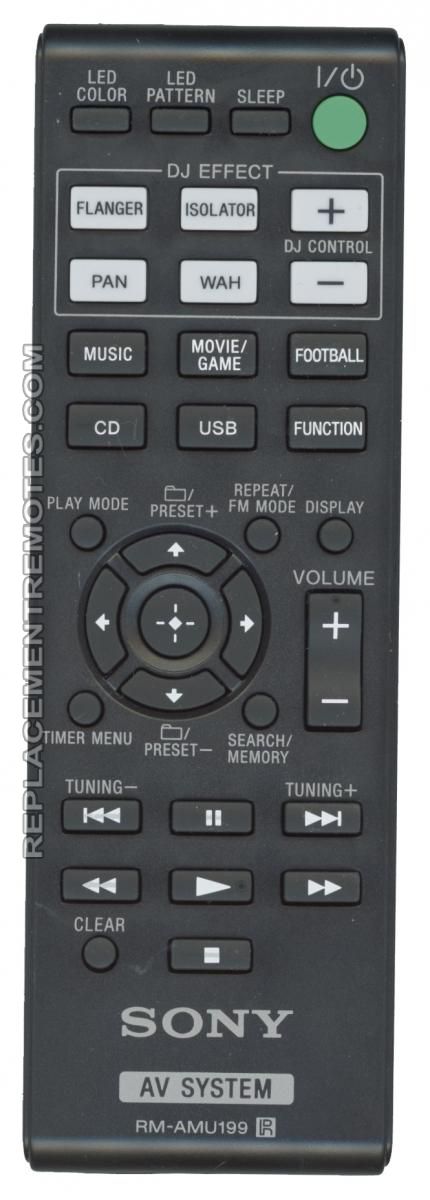 Buy SONY RMAMU199 -149280011 Audio/Video Receiver Receiver Remote Control