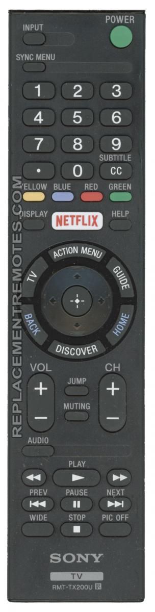 SONY RMTTX200U TV Remote Control