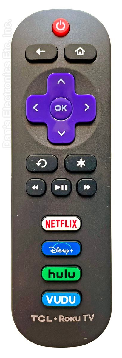 TCL RC280J 2022 Roku with Disney Plus TV Remote Control