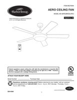 Harbor Breeze 0276094 Harbor Breeze Aero Ceiling Fan Ceiling Fan Operating Manual