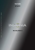 Insignia NS50L240A13 TV Operating Manual