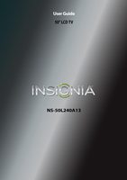 Insignia NS50L240A13 TV Operating Manual