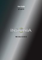 Insignia NS32L121A13 TV Operating Manual