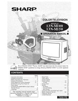 Sharp 13NM100 13NM100B 13NM150 TV Operating Manual