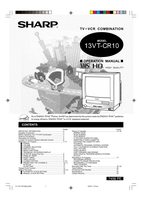 Sharp 13VTCR10 13VTL150 Consumer Electronics Operating Manual