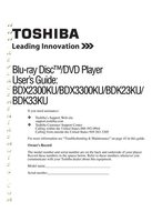 Toshiba BDX3300KU Blu-Ray DVD Player Operating Manual