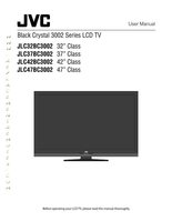 JVC jlc32bc3002 JLC37BC3002 JLC42BC3002 TV Operating Manual