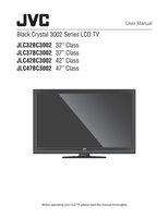 JVC jlc32bc3002 JLC37BC3002 JLC42BC3002 TV Operating Manual