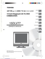 Toshiba 15DLV77 TV/DVD Combo Operating Manual