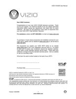 Vizio V0320E TV Operating Manual
