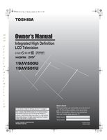 TOSHIBA 19AV500OM Operating Manuals