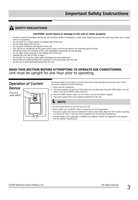 Frigidaire FFRA1222Q1 Air Conditioner Unit Operating Manual