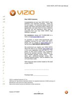 VIZIO VW37LOM Operating Manual