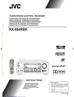 JVC RX884V Audio System Operating Manual