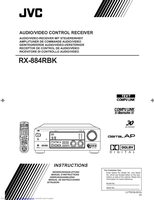 JVC RX884V Audio System Operating Manual