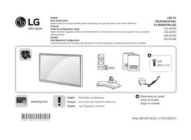 LG 24LF454B TV Operating Manual