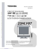 TOSHIBA 23HLV87OM Operating Manuals