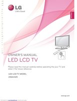 LG 24MA31D TV Operating Manual