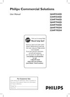 Philips 26HF5545D 26HF7945D 26HF7955H TV Operating Manual