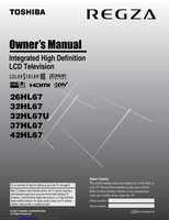 Toshiba 26HL67 32HL67 37HL67 TV Operating Manual