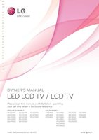 LG 19LE5300 22LE5500 26LE5300 TV Operating Manual