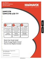 Philips 26MF337B 26MF337B/27 26MF337B/27B TV Operating Manual