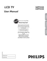 Philips 26PF5320 26PF5320/28 26PF5320/28B TV Operating Manuals Philips 26PF5320 26PF5320/28 26PF5320/28B TV Operating Manuals