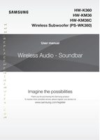 Samsung HW-K360 HW-KM36C PS-WK360 Sound Bar System Operating Manual