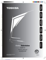 Toshiba 32AF13 TV Operating Manual