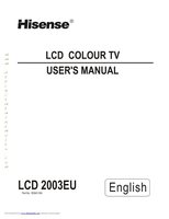 Hisense 32H3E TV Operating Manual