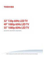 Toshiba 32L310U18OM TV Operating Manual