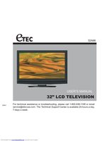 Etec 32A66 TV Operating Manual